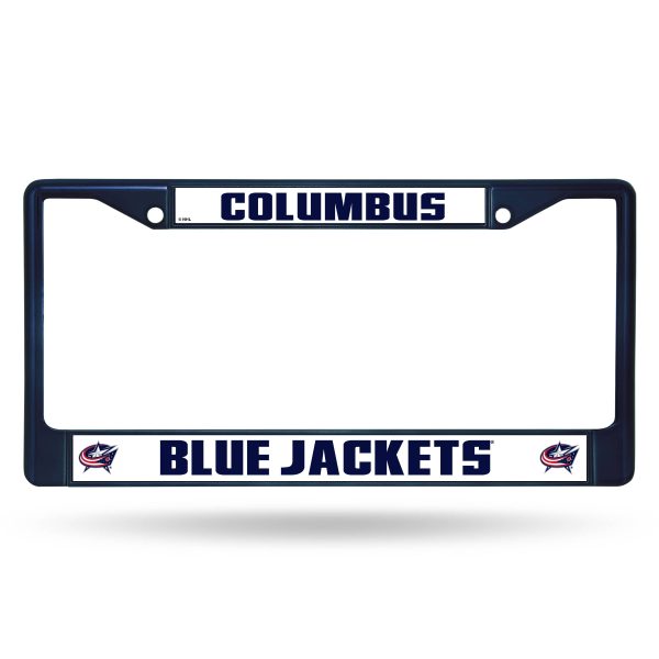 Columbus Blue Jackets Chrome License Frame Online now