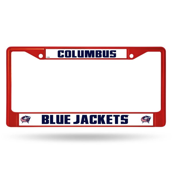 Columbus Blue Jackets Chrome License Frame Online now - Image 2