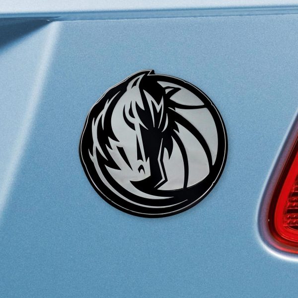 Dallas Mavericks Chrome Emblem 3 x3  For Sale
