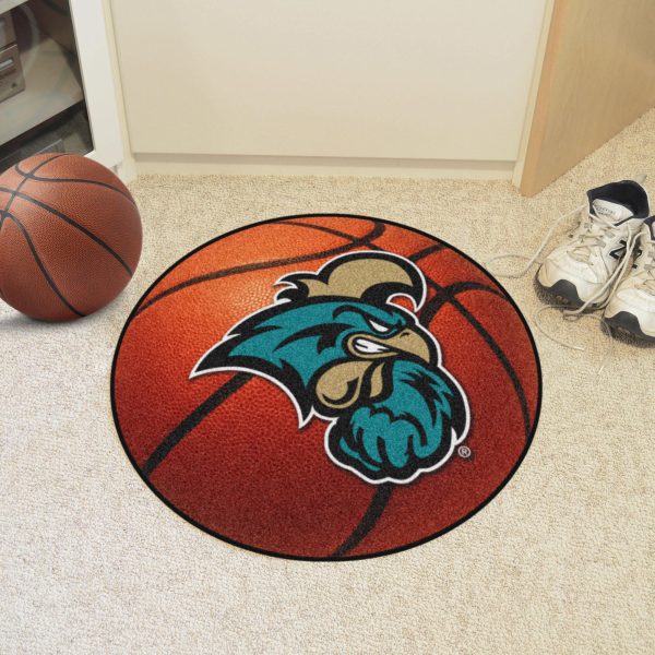 Coastal Carolina Chanticleers Basketball Mat 27  diameter For Sale