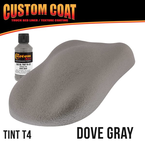 Dove Gray 2 Gallon Urethane Roll-On, Brush-On or Spray-On Truck Bed Liner Kit with Roller and Brush Applicator Kit - Textured Protective Coating Cheap - Image 2