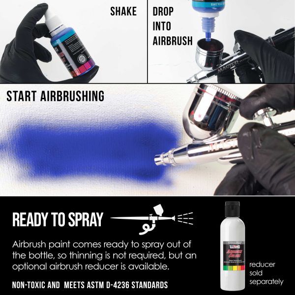 Black Pearl, Pearlized Special Effects Acrylic Airbrush Paint, 1 oz. For Discount - Image 3