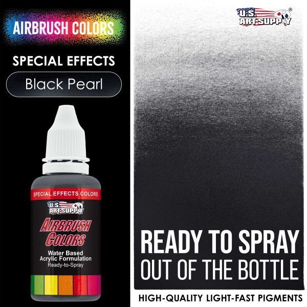 Black Pearl, Pearlized Special Effects Acrylic Airbrush Paint, 1 oz. For Discount - Image 2