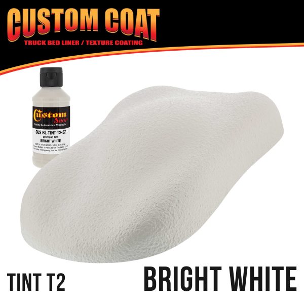 Bright White 1.5 Gallon (6 Quart) Urethane Roll-On, Brush-On or Spray-On Truck Bed Liner Kit with Roller and Brush Applicator Kit - Textured Coating Online - Image 2