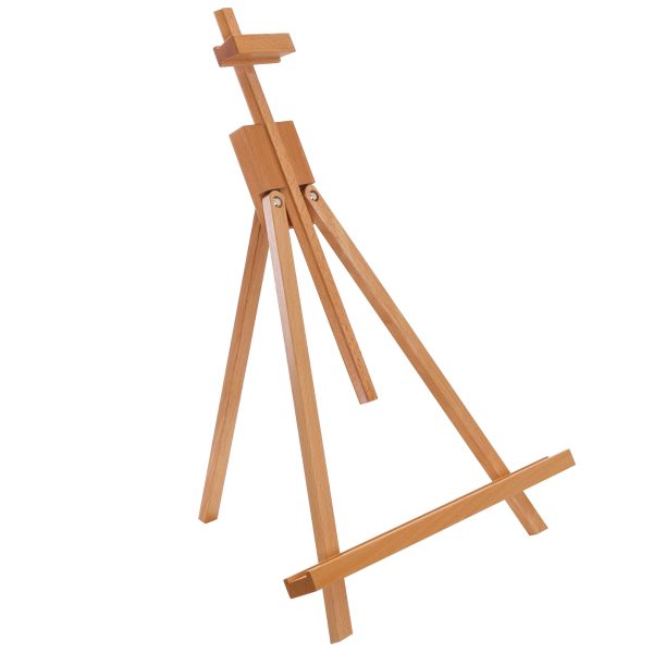 Topanga 31  High Tabletop Wood Folding A-Frame Artist Studio Easel - Adjustable Beechwood Tripod Display Stand, Hold Up To 27  Canvas - Portable Table For Sale