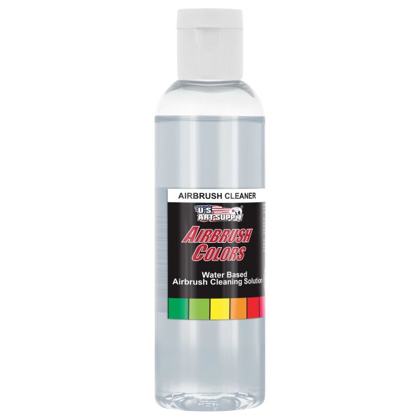 U.S. Art Supply Airbrush Cleaner, 4-Ounce Bottle - Fast Acting Cleaning Solution, Quickly Remove Water-Based Acrylic Paint, Watercolor, Makeup, Inks on Sale